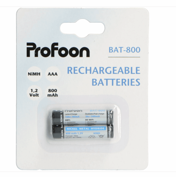 Profoon Recharge Accu – AAA oplaadbare telefoonbatterij