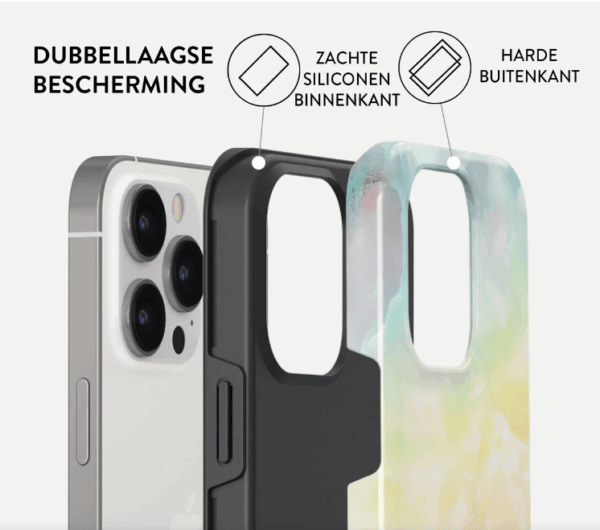 Burga Dual Layer Tough Case – Apple iPhone 13 Pro, Flame Rainbow - Afbeelding 2