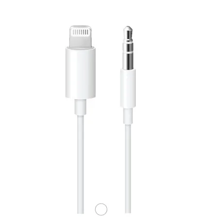 Apple Lightning naar 3,5 mm Audio Jack Adapter 1,2 Meter (Model MXK22ZM/A) 1 Apple Lightning naar 3,5 mm Audio Jack Adapter 1,2 Meter (Model MXK22ZM/A)
