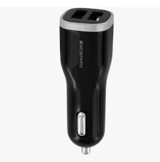 Mobiparts Car Charger – Dual USB 2.4A, zwart 1 Mobiparts Car Charger – Dual USB 2.4A, zwart