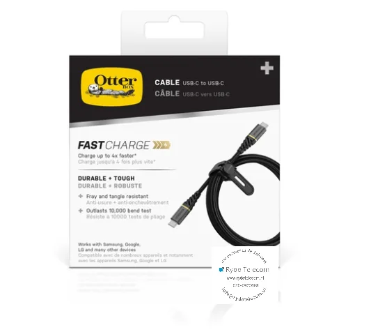 OtterBox USB-C naar USB-C Kabel – 2 meter, sterk en snel
