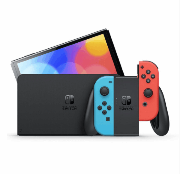 Nintendo Switch OLED Rood & Blauw - Afbeelding 3