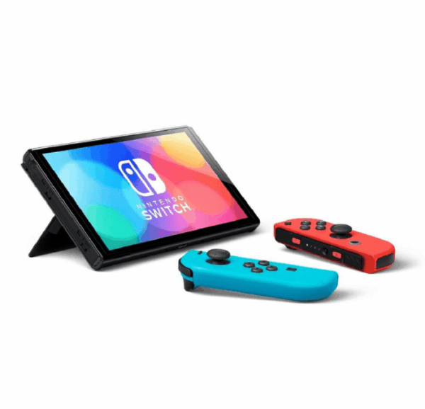 Nintendo Switch OLED Rood & Blauw - Afbeelding 2