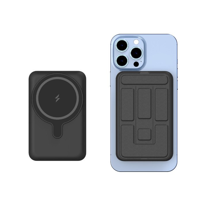 NOVANL PowerUp MagStand 10.000mAh Power Bank Black - Afbeelding 2