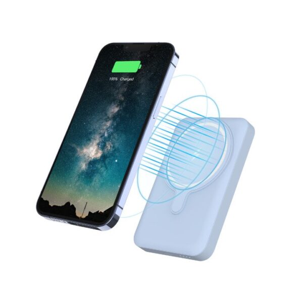 NOVANL PowerUp MagStand 10.000mAh Power Bank Blue - Afbeelding 2