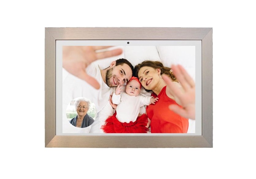 DayClock Generations 10 Wit met Titaan Lijst – Slimme Dementieklok met Beeldbellen, Foto’s en Berichten - Afbeelding 2