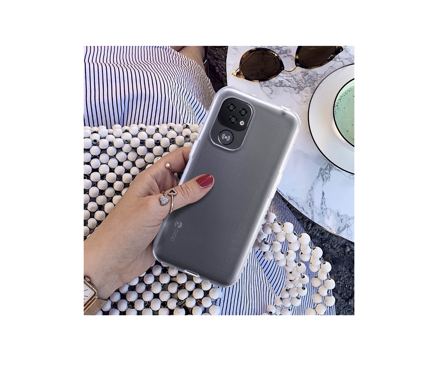 Doro Originele Silicone Backcase – Geschikt voor Doro 8220 / 8100 / 8200 – Transparant - Afbeelding 2