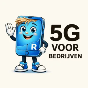 Frydo mascotte - 5G internet voor bedrijven