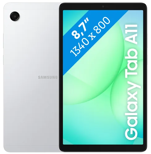 Samsung Galaxy Tab A11 64GB WiFi zilver 1 Samsung Galaxy Tab A11 64GB WiFi zilver