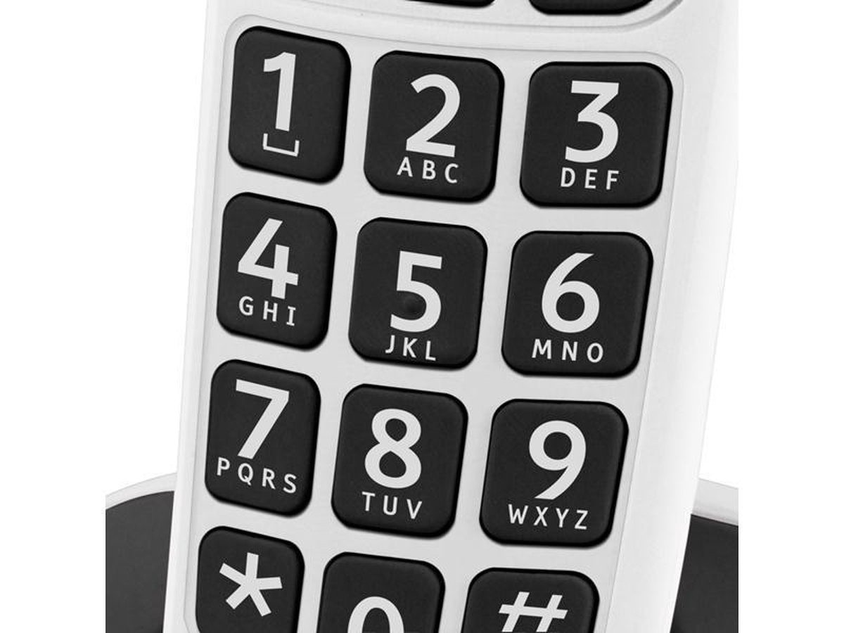 Doro PhoneEasy 100W - Single DECT telefoon - Wit 2 Doro PhoneEasy 100W - Single DECT telefoon - Wit - Afbeelding 2