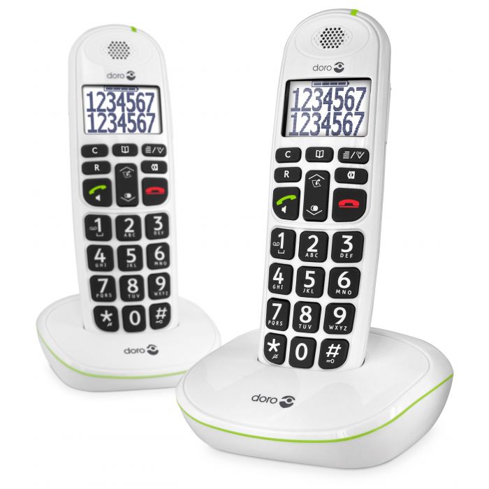 Doro PhoneEasy 110 - Duo DECT telefoon - Wit 1 Doro PhoneEasy 110 - Duo DECT telefoon - Wit