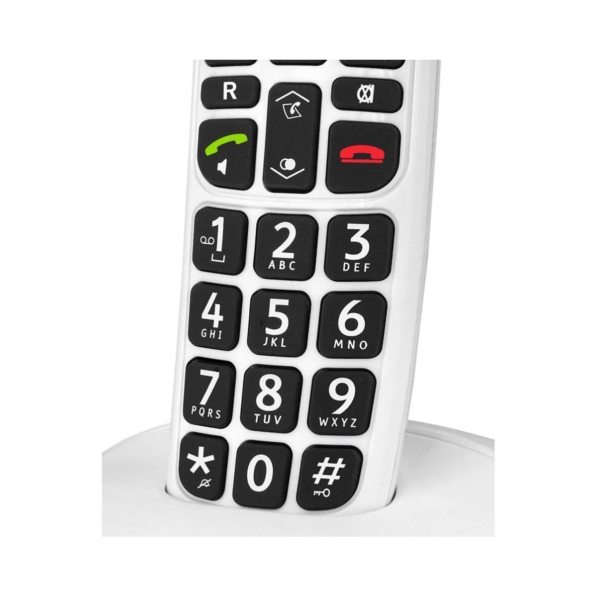 Doro PhoneEasy 110 - Duo DECT telefoon - Wit 3 Doro PhoneEasy 110 - Duo DECT telefoon - Wit - Afbeelding 3
